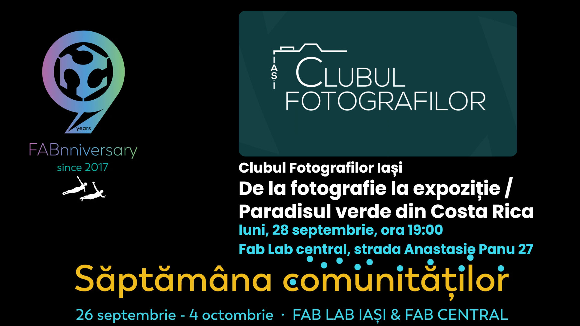 Clubul Fotografilor Iași - Săptămâna comunităților-fablabiasi